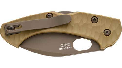 Fox Knives - Zero 2.0 Desert Warrior - 2.76" Becut Steel Folding Blade w/ Coyote Tan FRN Handle Fox Knives - Zero 2.0 Desert Warrior - 2.76" Becut Steel Folding Blade w/ Coyote Tan FRN Handle