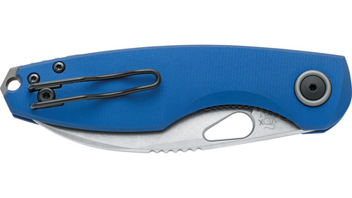 Fox Knives - Chilin - 3.15" N690Co Steel Folding Blade w/ Blue Anodized Aluminum Handle Fox Knives - Chilin - 3.15" N690Co Steel Folding Blade w/ Blue Anodized Aluminum Handle