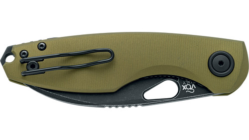 Fox Knives - Chilin - 3.15" N690Co Steel Folding Blade w/ OD Green Anodized Aluminum Handle Fox Knives - Chilin - 3.15" N690Co Steel Folding Blade w/ OD Green Anodized Aluminum Handle