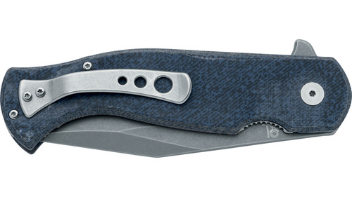 Fox Knives - Eastwood Tiger - 3.74" CPM S90V Stonewash Steel Folding Blade w/ Denim Micarta Handle Fox Knives - Eastwood Tiger - 3.74" CPM S90V Stonewash Steel Folding Blade w/ Denim Micarta Handle