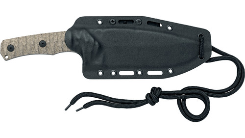 Fox Knives - Uro - 6.1" Niolox Acid Washed Steel Fixed Blade w/ OD Green Canvas Micarta Handle Fox Knives - Uro - 6.1" Niolox Acid Washed Steel Fixed Blade w/ OD Green Canvas Micarta Handle