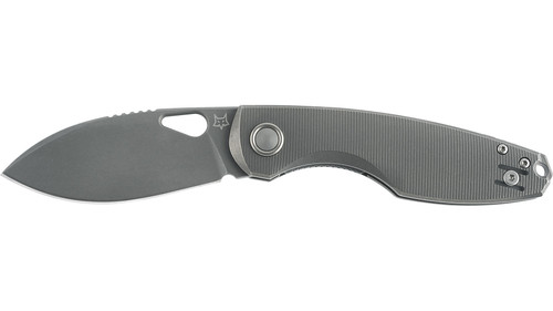 Fox Knives - Chilin - 3.15"  M398 Stonewashed Steel Folding Blade w/ Titanium Handle