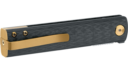 Fox Knives - Chnops - 2.95" M390 Black PVD Steel Folding Blade w/ 3K Carbon Fiber Handle Fox Knives - Chnops - 2.95" M390 Black PVD Steel Folding Blade w/ 3K Carbon Fiber Handle