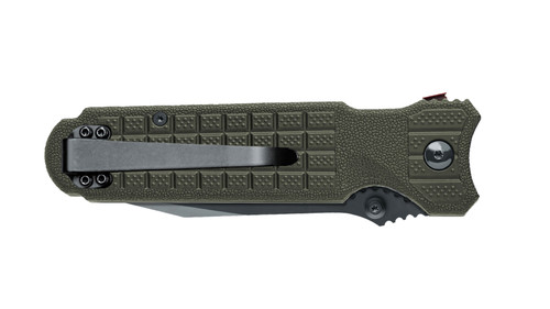 Fox Knives - Predator Evolution - 3.74" Niolox Black Idroglider Steel Folding Blade w/ OD Green FRN Handle Fox Knives - Predator Evolution - 3.74" Niolox Black Idroglider Steel Folding Blade w/ OD Green FRN Handle