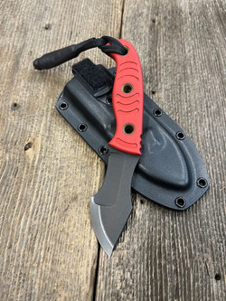 Dave Wenger Blades: Aphid Tracker - CPM-3V - Red G10 - Kydex Sheath