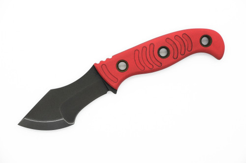 Dave Wenger Blades - Aphid Tracker - 2.625" CPM-3V Fixed Blade W/ Red G10 - Kydex Sheath