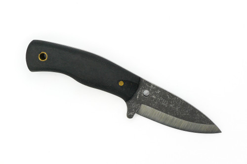 Primative Woodsman - Foxfire - 2.5" Black Oxide 80CRV2 Steel Blade w/ Black Canvas Micarta Handle Primative Woodsman - Foxfire - 2.5" Black Oxide 80CRV2 Steel Blade w/ Black Canvas Micarta Handle