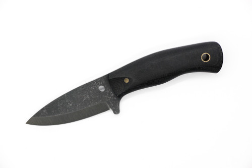 Primitive Woodsman - Foxfire - 2.5" Black Oxide 80CRV2 Steel Blade w/ Black Canvas Micarta Handle