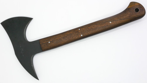 Primative Woodsman - Rum Runner - Black Oxide 80CRV2 Steel Axe w/ Walnut Handle Primative Woodsman - Rum Runner - Black Oxide 80CRV2 Steel Axe w/ Walnut Handle