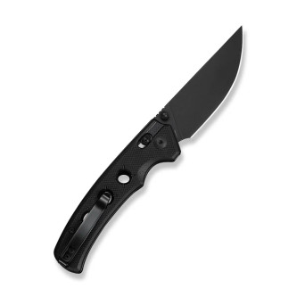 CIVIVI Noctis - Black Stonewashed Nitro-V Blade  - Crossbar Lock - Black G10 Handle