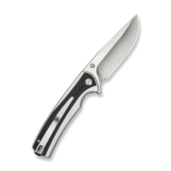 Sencut - Regnator - 3.48" Satin 9Cr18MoV Steel Folding Blade w/ Black & White G10 Handle Sencut - Regnator - 3.48" Satin 9Cr18MoV Steel Folding Blade w/ Black & White G10 Handle