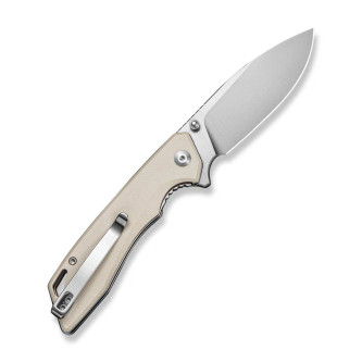Sencut - Stratex - 3.17" Satin 9Cr18MoV Steel Folding Blade w/ Ivory G10 Handle Sencut - Stratex - 3.17" Satin 9Cr18MoV Steel Folding Blade w/ Ivory G10 Handle