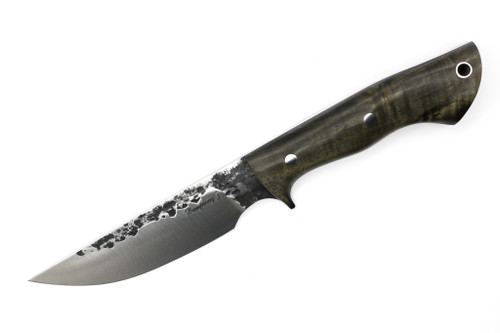 Lon Humphrey Custom Iron Reaper, Saber Grind, Fixed Blade, Knife w/ Storm Maple Handle - #11 Lon Humphrey Custom Iron Reaper, Saber Grind, Fixed Blade, Knife w/ Storm Maple Handle - #11