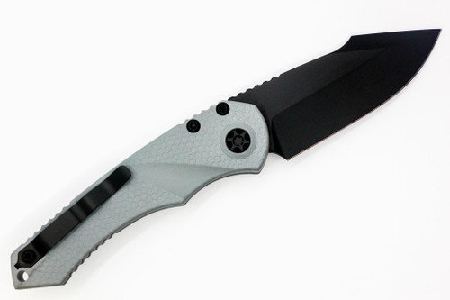 Heretic Knives - Mini Pariah - Auto - 3.36" Magnacut Steel Blade W/ Grey Handle