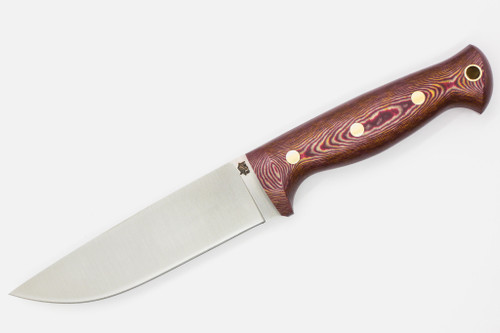 LT Wright Knives: Forest Trail - MagnaCut Steel - Flat -Redstone W/ Maple Valley Richlite Handle - Matte LT Wright Knives: Forest Trail - MagnaCut Steel - Flat -Redstone W/ Maple Valley Richlite Handle - Matte