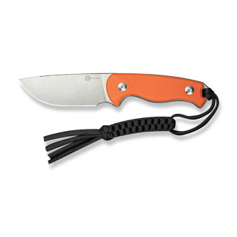 CIVIVI - Timberbark - 3.2" Stonewashed 14C28N Fixed Blade W/ Orange G10 Handle CIVIVI - Timberbark - 3.2" Stonewashed 14C28N Fixed Blade W/ Orange G10 Handle