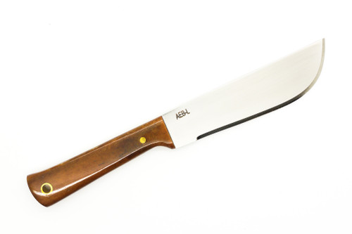 Woods Monkey - Widdle Chete by L.T. Wright - AEB-L Steel - Convex Machete Grind - Satin Finish - Brown Bone Handle - 1 Woods Monkey - Widdle Chete by L.T. Wright - AEB-L Steel - Convex Machete Grind - Satin Finish - Brown Bone Handle - 1