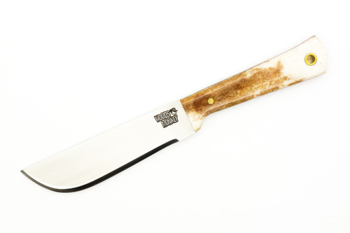 Woods Monkey - Widdle Chete by L.T. Wright - AEB-L Steel - Convex Machete Grind - Satin Finish - Brown Bone Handle - 5