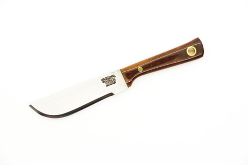 Woods Monkey - Lil Widdle Chete by L.T. Wright - AEB-L Steel - Convex Machete Grind - Satin Finish - Brown Bone Handle - 2