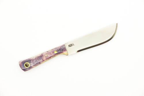 Woods Monkey - Lil Widdle Chete by L.T. Wright - AEB-L Steel - Convex Machete Grind - Satin Finish - Blue Bone Handle - 3 Woods Monkey - Lil Widdle Chete by L.T. Wright - AEB-L Steel - Convex Machete Grind - Satin Finish - Blue Bone Handle - 3