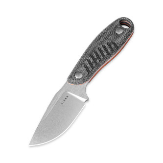 Kizer Knives - Hare - 3.14" Nitro-V Blade W/ Black Micarta W/ Orange G10 Liner Handle