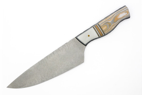 Aux Mfg - Everyday Chef - 7"  AEB-L stainless steel Blade w/ Flying Shark Scales Handles