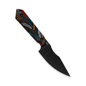 Kizer Knives - Harpoon Mini - 3" 3V Blade W/ Multicolor G10 Handle