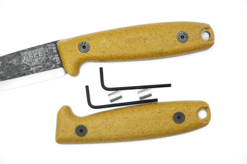 TKC:  Canvas Micarta Handle for ESEE RB3 - Natural 