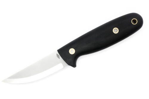 Battle Horse Knives - Sisu - 01 Steel Fixed Blade w/ Black Canvas Micarta Handle