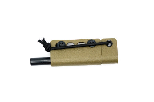 TKC Fire Starter Kit - Spring FDE Kydex Holder and Handle
