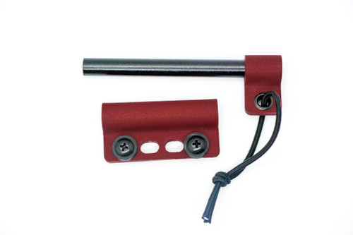 TKC Fire Starter Kit - Blood Red Kydex Holder and Handle