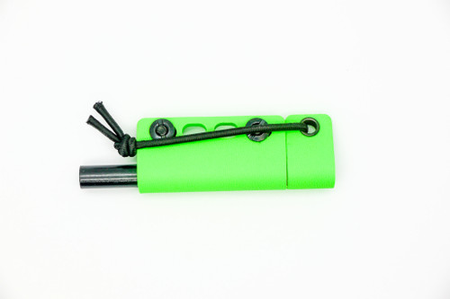 TKC Fire Starter Kit - Neon Green Kydex Holder and Handle