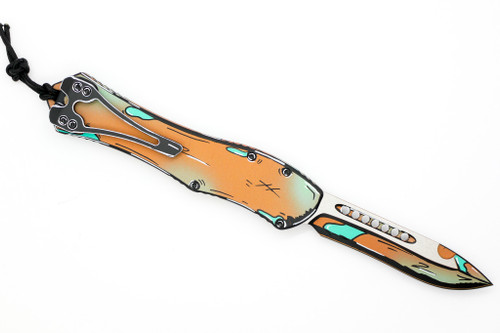 Heretic Knives - Hydra V4 - Auto OTF - 3.625" Magnacut Steel Recurve Cel Shade Shipwreck Heretic Knives - Hydra V4 - Auto OTF - 3.625" Magnacut Steel Recurve Cel Shade Shipwreck