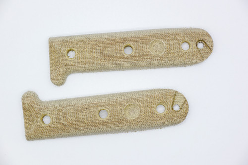 TKC: Micarta Handle for ESEE PR4 - Natural Canvas Micarta