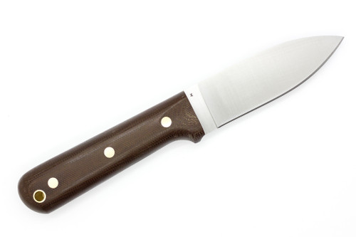 LT Wright Knives Genesis - CPM 3V Steel - Flat Grind - Rustic Brown Micarta - Matte LT Wright Knives Genesis - CPM 3V Steel - Flat Grind - Rustic Brown Micarta - Matte