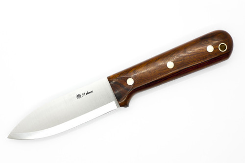 LT Wright Knives Genesis - CPM 3V Steel - Scandi Grind - Desert Ironwood W/ Black Liners - Polished Finish - 7