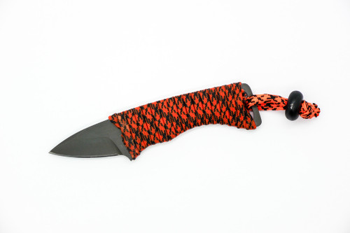 Angler Knives - Swimmer - CPM Magnacut Steel - Saber Swedge Grind - Black & Orange Paracord Wrapped Handle Angler Knives - Swimmer - CPM Magnacut Steel - Saber Swedge Grind - Black & Orange Paracord Wrapped Handle