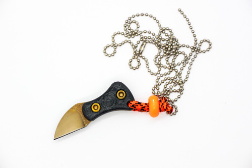 Angler Knives & Turner CNC- Anchovy - CPM Magnacut Steel - Hollow Grind - 3D Printed Black Handle Angler Knives & Turner CNC- Anchovy - CPM Magnacut Steel - Hollow Grind - 3D Printed Black Handle