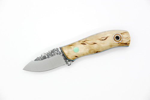 Fiddleback Forge, Andy Roy - Runt - Gorgeous Baltic Burch - Tapered A2 Steel