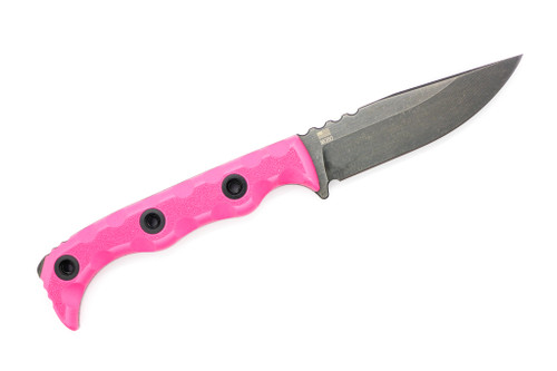 T.Kell Knives: Agent 005 - 3.25" Nickle Boron 80CRV2 Steel Blade w/ Pink Battlelock Handle