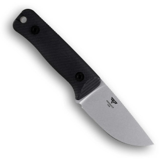 Reiff Knives: Rangewolf - Fixed Blade - MagnaCut, Stonewash, Black G10 Handle Reiff Knives: Rangewolf - Fixed Blade - MagnaCut, Stonewash, Black G10 Handle