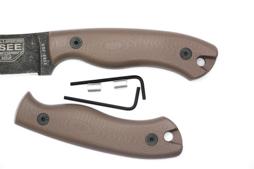 TKC G10 Handle for ESEE JG5 - Earth Brown