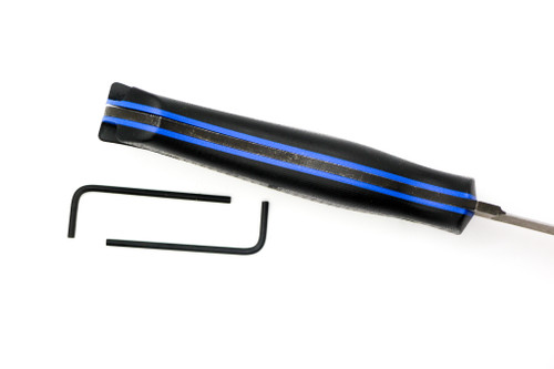 TKC G10 Handle for ESEE JG5 - Black W/ Blue Liner TKC G10 Handle for ESEE JG5 - Black W/ Blue Liner