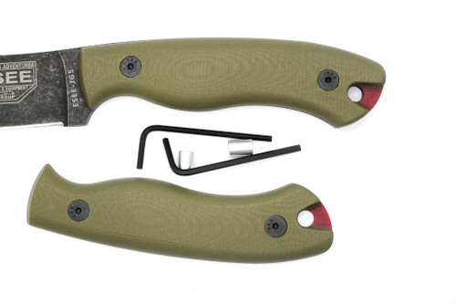 TKC G10 Handle for ESEE JG5 - Ranger Green W/ Red Liner