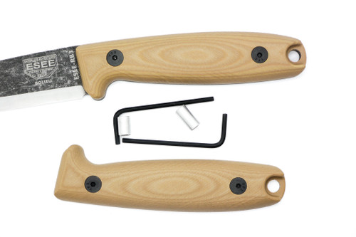TKC:  G10 Handle for ESEE RB3 - Coyote Brown