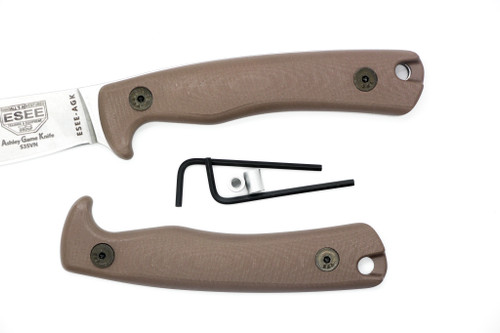 TKC G10 Handle for ESEE AGK - Earth Brown