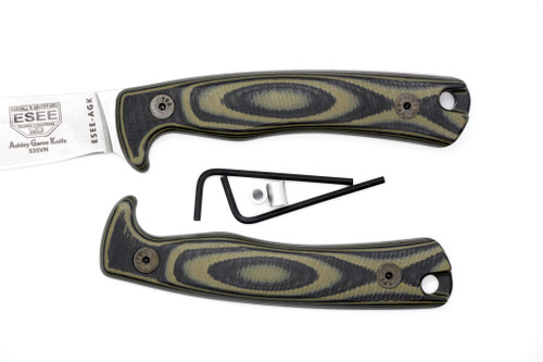 TKC G10 Handle for ESEE AGK - Green & Black