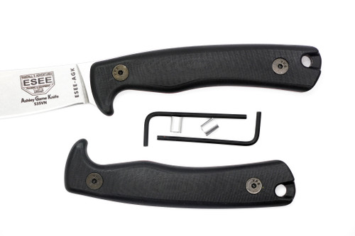 TKC G10 Handle for ESEE AGK - Black W/ Red Liner TKC G10 Handle for ESEE AGK - Black W/ Red Liner