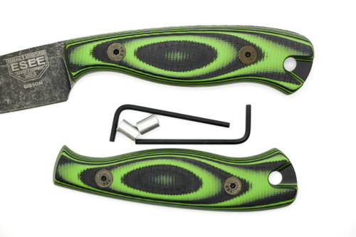 TKC G10 Handle for ESEE JG3 - Neon Green & Black