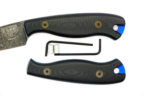 TKC G10 Handle for ESEE JG3 - Black W/ Blue Liner